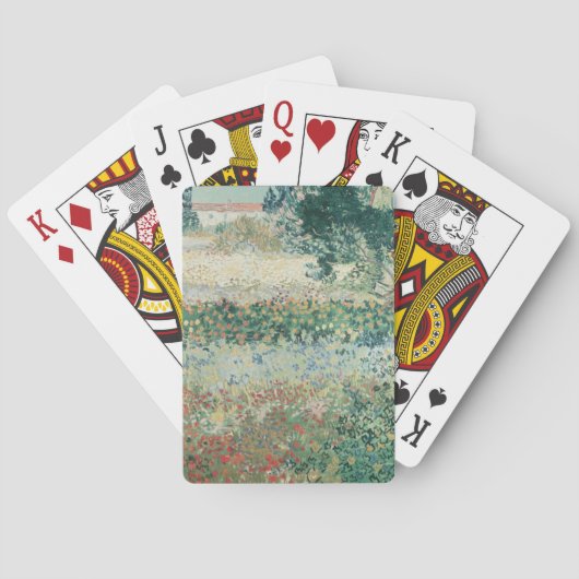 Vincent van Gogh| Tuin in Bloom, Arles, 1888 Pokerkaarten (Achterkant)