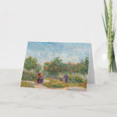 Vincent van Gogh - Tuin in Montmarte met Geliefden Kaart (Voorkant)