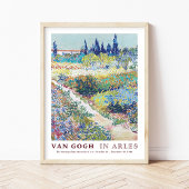 Vincent van Gogh Tuin met Bloemen bij Arles Poster