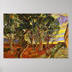 Vincent Van Gogh - Tuin van het Sint-Paulusziekenh Poster