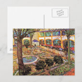 Vincent van Gogh - tuin van het ziekenhuis in arle Briefkaart (Voorkant / Achterkant)