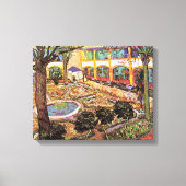 Vincent van Gogh - tuin van het ziekenhuis in arle Canvas Afdruk (Voorkant)
