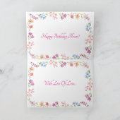 Vincent Van Gogh Tulp Velden Aangepaste Verjaardag Feestdagen Kaart (Binnen)