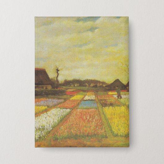 Vincent Van Gogh Tulp Velden Button Gift (Voorkant)