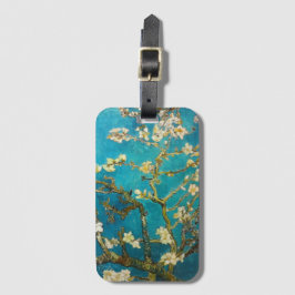 Vincent Van Gogh Turquoise Almond Blossom Bagagelabel