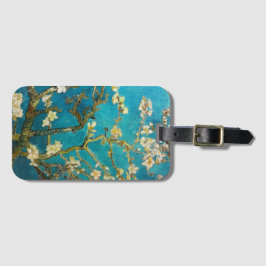 Vincent Van Gogh Turquoise Almond Blossom Bagagelabel