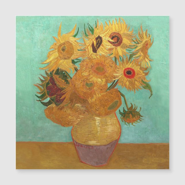 Vincent van Gogh twaalf zonnebloemen in een vaas (Voorkant)