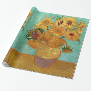 Vincent van Gogh twaalf zonnebloemen in een vaas Cadeaupapier