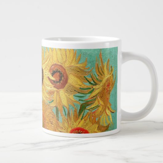 Vincent van Gogh twaalf zonnebloemen in een vaas Grote Koffiekop (Rechts)