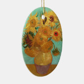 Vincent van Gogh twaalf zonnebloemen in een vaas Keramisch Ornament (Rechts)
