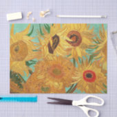Vincent van Gogh twaalf zonnebloemen in een vaas Tissuepapier (Craft)