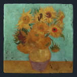 Vincent van Gogh twaalf zonnebloemen in een vaas Trivet<br><div class="desc">Vincent Van Gogh heeft twaalf zonnebloemen in een Vase Floral Fine Art die zonnebloemen schildert (oorspronkelijke titel, in het Frans: Tournesols) zijn het onderwerp van twee reeksen stille schilderijen van de Nederlandse Post-Impressionistische schilder Vincent van Gogh. In de vorige serie die in 1887 in Parijs werd geschilderd, zijn de bloemen...</div>