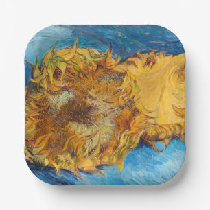 Vincent van Gogh - Twee afgesneden zonnebloemen Papieren Bordje
