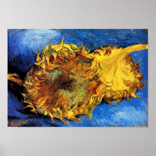 Vincent Van Gogh - Twee afgesneden zonnebloemen -  Poster