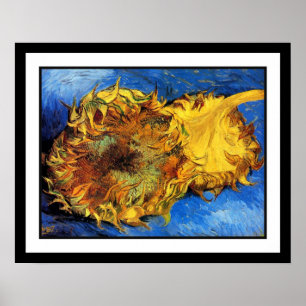 Vincent Van Gogh - Twee afgesneden zonnebloemen -  Poster