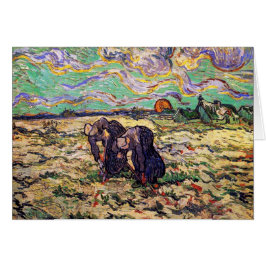 Vincent Van Gogh - twee boerenvrouwen - fijne kuns