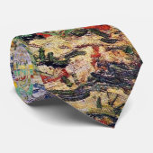 Vincent Van Gogh - twee boerenvrouwen - fijne kuns Stropdas (Opgerold)