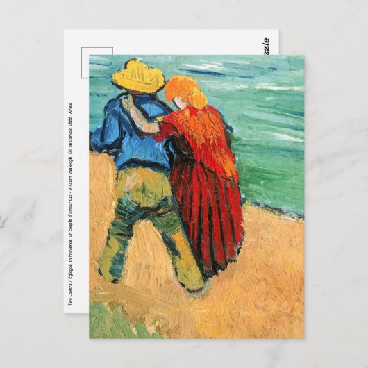 Vincent van Gogh - Twee Geliefden Briefkaart (Voorkant / Achterkant)