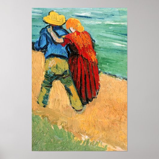 Vincent van Gogh - Twee Geliefden Poster (Voorkant)