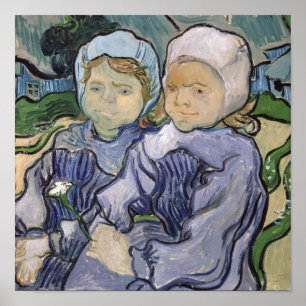 Vincent van Gogh   Twee kleine meisjes, 1890 Poster