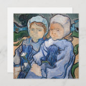 Vincent van Gogh - Twee kleine meisjes Kaart (Voorkant / Achterkant)
