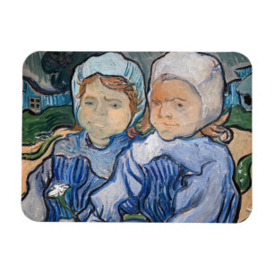 Vincent van Gogh - Twee kleine meisjes Magneet