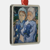 Vincent van Gogh - Twee kleine meisjes Metalen Ornament (Rechts)