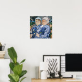 Vincent van Gogh - Twee Kleine Meisjes Poster (Thuiskantoor)