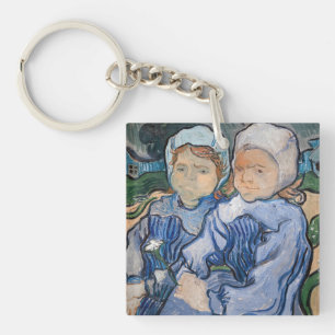 Vincent van Gogh - Twee kleine meisjes Sleutelhanger