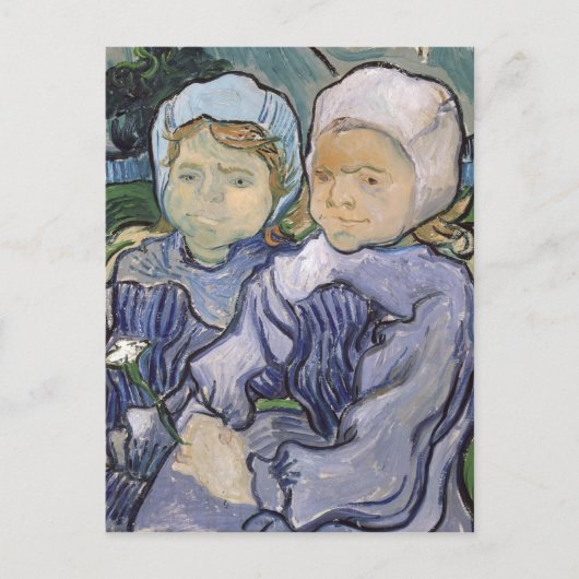 Vincent van Gogh | Twee Meisjes, 1890 Briefkaart (Voorkant)