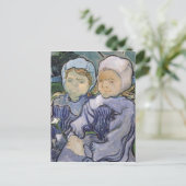 Vincent van Gogh | Twee Meisjes, 1890 Briefkaart (Staand voorkant)