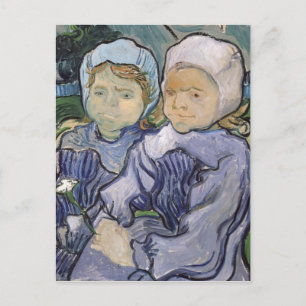 Vincent van Gogh Twee Meisjes, 1890 Briefkaart
