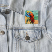Vincent van Gogh - Twee overs Vierkante Button 5,1 Cm (In situ)