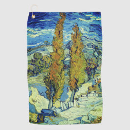 Vincent Van Gogh Twee Populieren bij Saint-Rémy Golfhanddoek