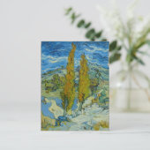Vincent van Gogh, twee populieren in de Alpilles Briefkaart (Staand voorkant)