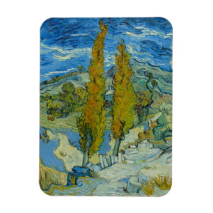 Vincent van Gogh, twee populieren in de Alpilles Magneet