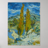 Vincent van Gogh, twee populieren in de Alpilles Poster (Voorkant)
