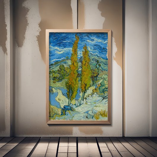 Vincent van Gogh, twee populieren in de Alpilles Poster