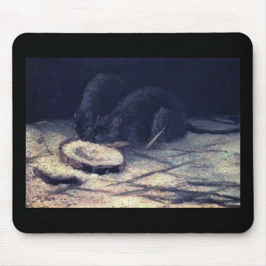 Vincent Van Gogh - Twee ritten - Rat Lover Fine Ar Muismat (Voorkant)