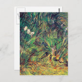 Vincent Van Gogh - Twee witte Butterflies Fine Art Briefkaart (Voorkant / Achterkant)