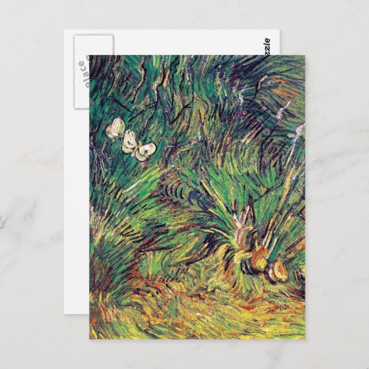 Vincent Van Gogh - Twee witte Butterflies Fine Art Briefkaart (Voorkant / Achterkant)