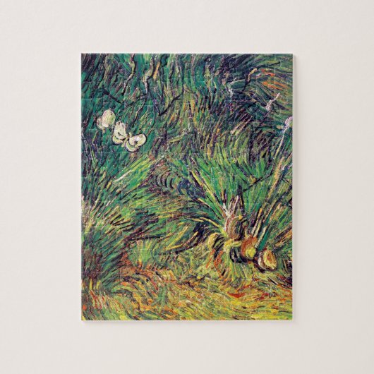 Vincent Van Gogh - Twee witte Butterflies Fine Art Legpuzzel (Verticaal)