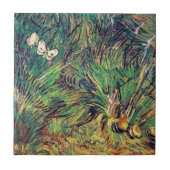 Vincent Van Gogh - Twee witte Butterflies Fine Art Tegeltje (Voorkant)