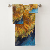 Vincent van Gogh - Two Cut Sunflower Bad Handdoek (Insitu)