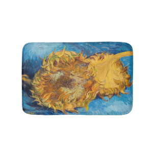 Vincent van Gogh - Two Cut Sunflower Badmat