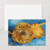 Vincent van Gogh - Two Cut Sunflower Bedankkaart (Voorkant / Achterkant)