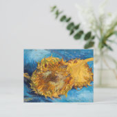 Vincent van Gogh - Two Cut Sunflower Briefkaart (Staand voorkant)