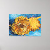 Vincent van Gogh - Two Cut Sunflower Canvas Afdruk (Voorkant)