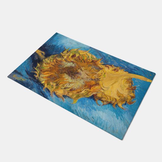 Vincent van Gogh - Two Cut Sunflower Deurmat (Schuin)