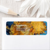 Vincent van Gogh - Two Cut Sunflower Etiket (Insitu)